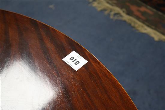A pair of mahogany inlaid D shaped card tables, (one George III, one modern) W.90cm